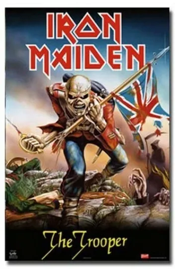 Famous Rock Band Poster The Trooper Premium Matte Vertical Poster