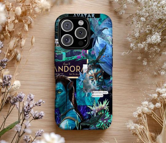 Discover Avatar Movie Phone Case, Sci-Fi Art Collage Cover