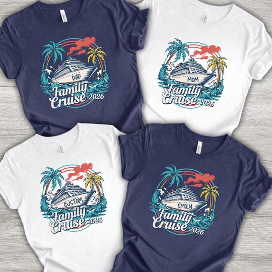 Discover Family Cruise 2026 Shirts, Adults Kids Family Cruise T-shirt, Matching Family Cruise Shirts Sweatshirt, Making Memories Together Tees
