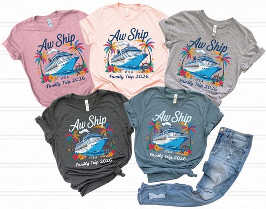 Discover Family Cruise Trip 2026 Shirt: Matching Vacation Tees