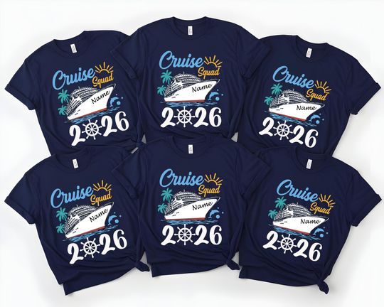 Discover Custom Cruise Squad 2026 Shirt, Cruise 2026 Shirt, Custom Cruise Squad Group Teefor 2026 Season, Custom Family Cruise Tees, Cruise 2026