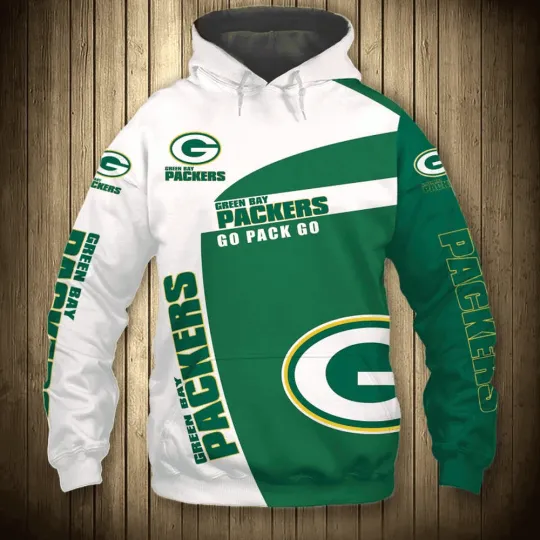Discover Green Bay Football Team Packerss Go Pack Go Hoodie, Unisex Adult, Size S-5XL