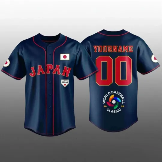 Discover Personalized Japan Baseball 2026 World Baseball Classic Jersey Print For Fan