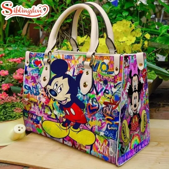 Discover Mickey Lover Women Women Leather Handbag Cartoon Bag
