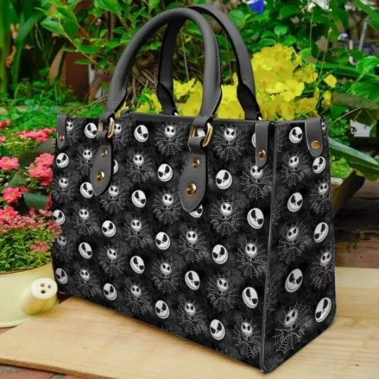 Discover Jack Skellington 3D Leather Handbag Print