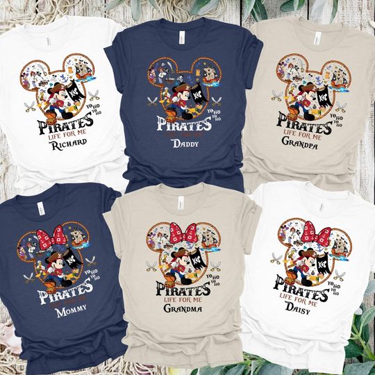 Discover Custom Disney Pirates Shirt, Disney Pirates Group Shirt, Disney  Pirate's Life 2025 Shirt, Disney Shirt, Disney Family Matching Cruise Shirt