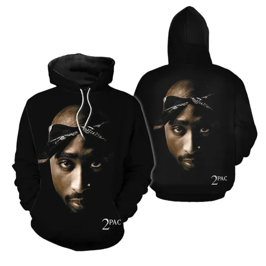 Discover 2Pac Rapper 3D Hoodie Unisex Gift for Fans Holiday