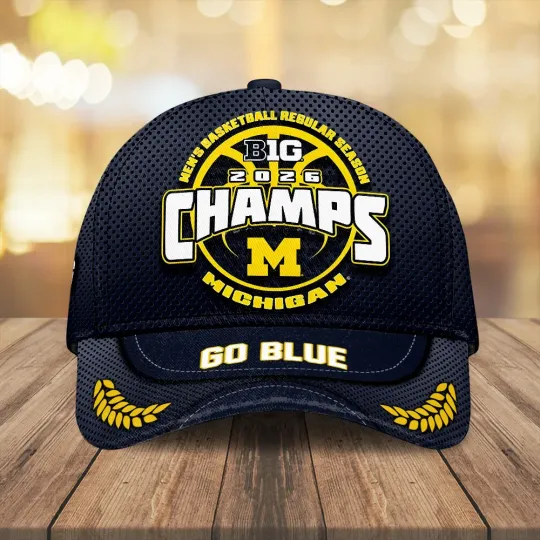 Michigan Wolverines Men’s Basketball 2026 Big Ten Champions Classic Cap