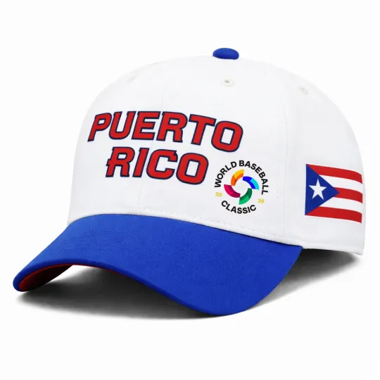 Discover 2026 World Baseball Classic Puerto Rico Team Classic Cap - Print Hat, One Size