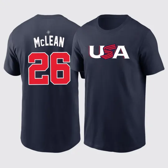 Discover Nolan McLean #26 USA Team 2026 World Baseball Classic - Navy, S to 5XL