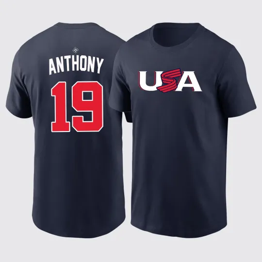Discover Roman Anthony #19 USA Team 2026 World Baseball Classic - Navy, S to 5XL