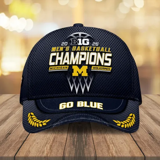 Michigan Wolverines Men’s Basketball 2026 Big Ten Champions Classic Cap