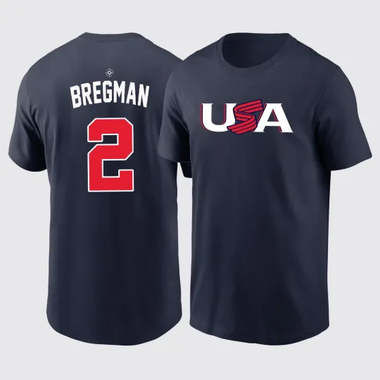 Discover Alex Bregman #2 USA Team 2026 World Baseball Classi