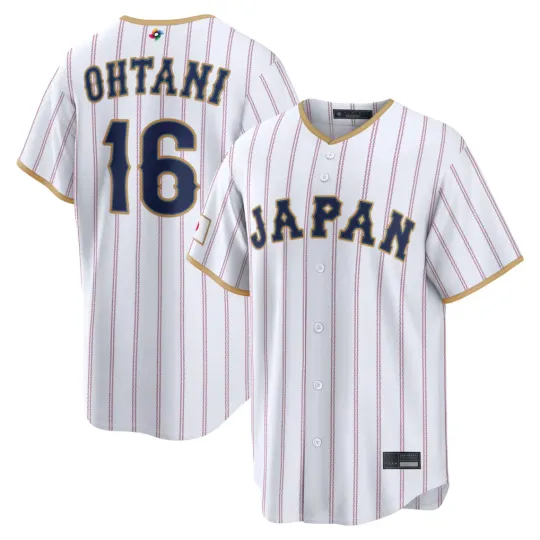 Discover Men's Japen Shohei Ohtani White 2026 World Baseball Classic Stitched Jersey