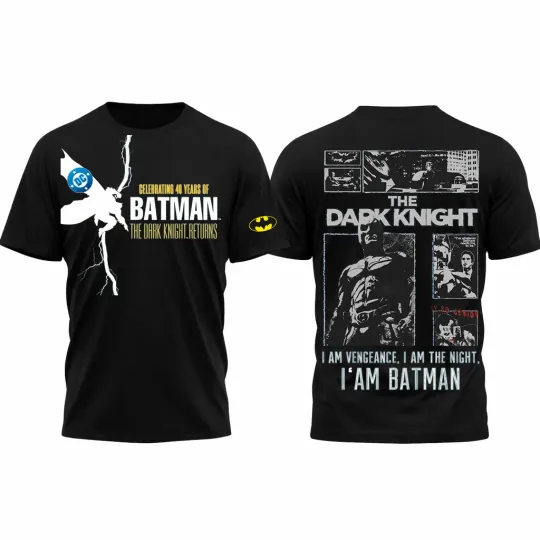 DC Celebrates the 40th Anniversary of Batman All Over Shirt