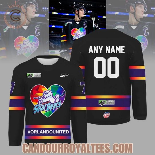 Discover Personalize Orlando Solar Bears 2026 Pulse Nightclub Hockey Shirt Men's Fan Gear
