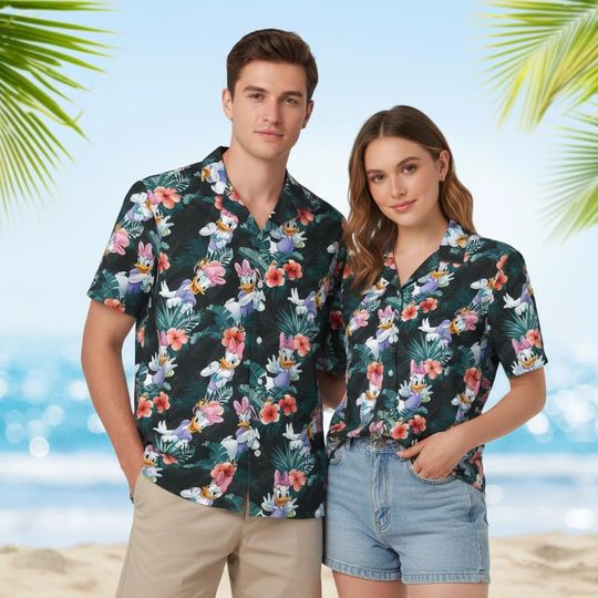 Discover Daisy Duck Vacation Hawaiian Shirt, Beach Aloha Summer Party Shirt Disney Character Summer Aloha Shirt 2026