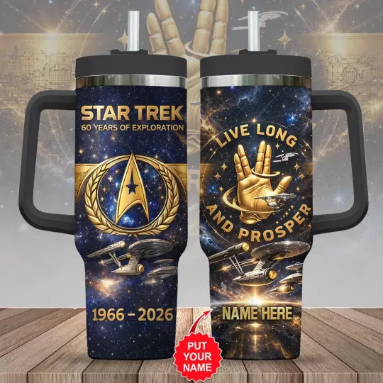 Discover Personalized Star Treks 60th Anniversary 2026 Tumbler 40Oz Cup