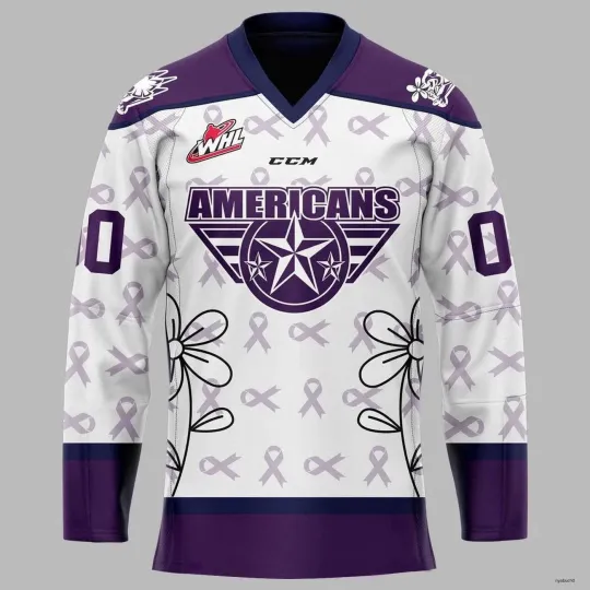 Discover Personalized Tri-City Americans Alzheimer’s Awareness Special Hockey Shirt Gift