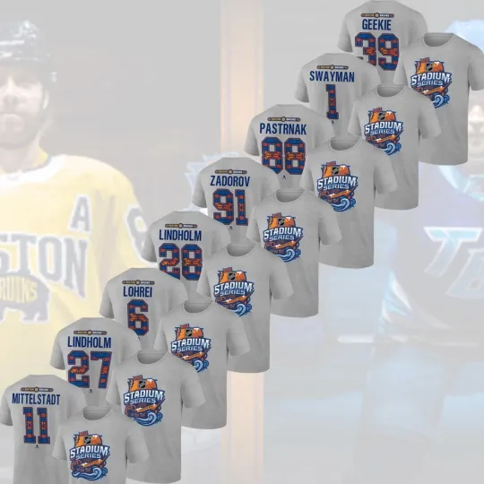 HOT NEW - Boston Bruins 2026 NHL Stadium Series All Player Name & Number Fans