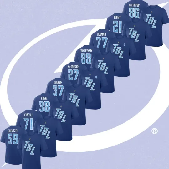 Discover Tampa Bay Lightning Team 2026 Stadium Series Player Name & Number For Fans Gift