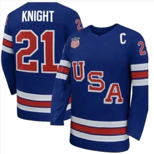 Discover Pullover Hilary Knight Team USA Winter Printed Hockey Jersey