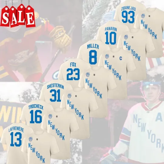 Discover New York Rangers 2026 NHL Winter Classic Name & Number Player: Zibanejad, Panari