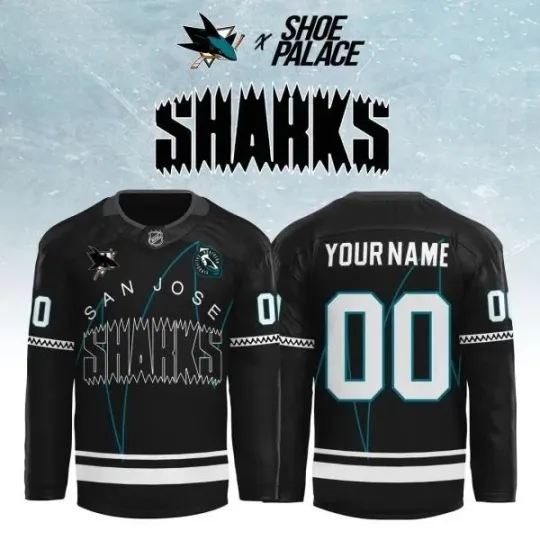 Discover Jose Sharks x Shoe  2026 Edition Custom Name Hockey Jersey