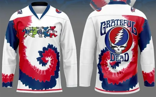 Discover Columbus Blue Jackets Grateful Dead Night 2026 Hockey Shirt Men's Fan Gear Gift