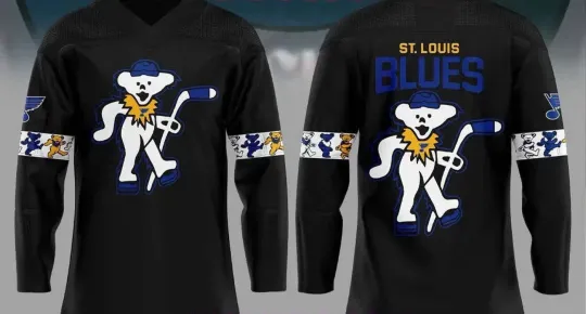 Discover Hot St. Louis Blues Grateful *Dead Night Edition Hockey Shirt Father's Day Gift