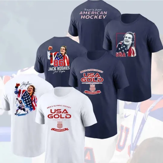 Jack Hughes #86 USA Hockey Team 2026 Winter Olympics Gold Unisex Gifts For Fans