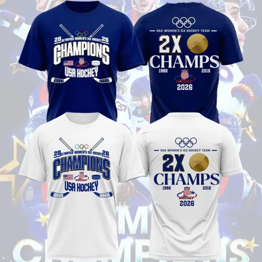 Discover USA Hockey 2026 Olympic Women's ICE 2X Champions 2 Sides for Fans