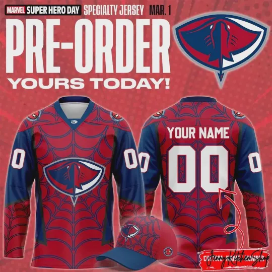 Discover Personalized South Carolina Stingrays Spiderman 2026 Hockey Shirt Men's Fan Gear