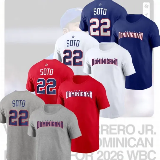 Discover Juan Soto #22 Dominican Republic Team 2026 World Baseball Classic For Fans