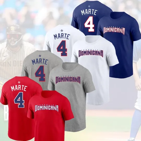 Discover Ketel Marte #4 Dominican Republic Team 2026 World Baseball Classic Fans
