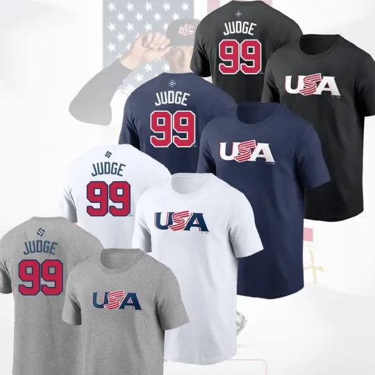 Discover Aaron Judge #99 2026 World Baseball Classic USA Team Player For Fans