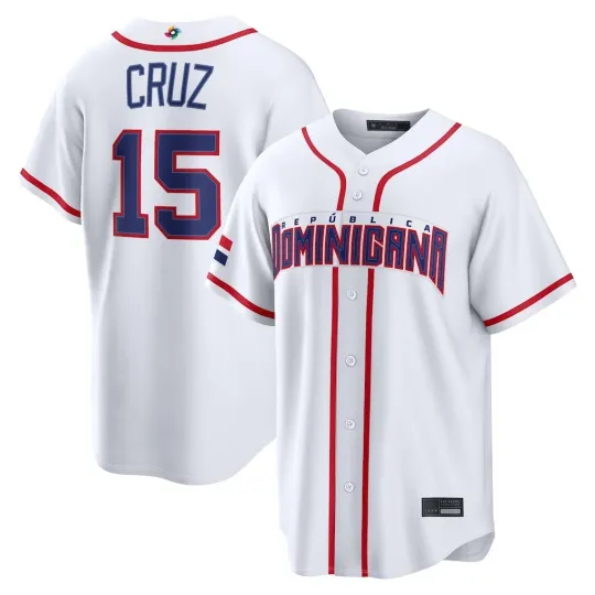 Discover Dominican Republic Oneil Cruz White 2026 World Baseball Classic Jersey