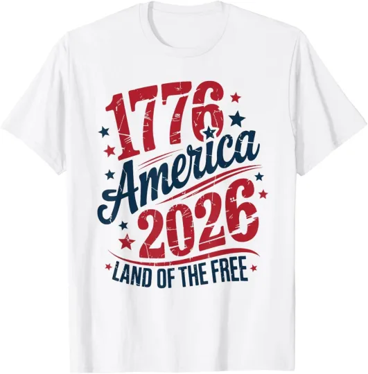 Discover 250 Years America Anniversary Retro 1776 US Flag T-Shirt
