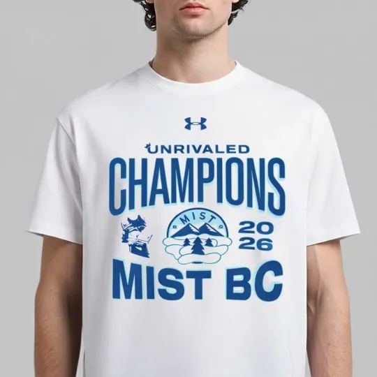 Discover MIST BC Women's Basketball 2026 Unrivaled Champions Under T-Shirt