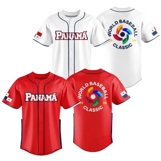 Discover Panama Team 2026 World Baseball Classic Jersey Shirt Print For Fan Gear