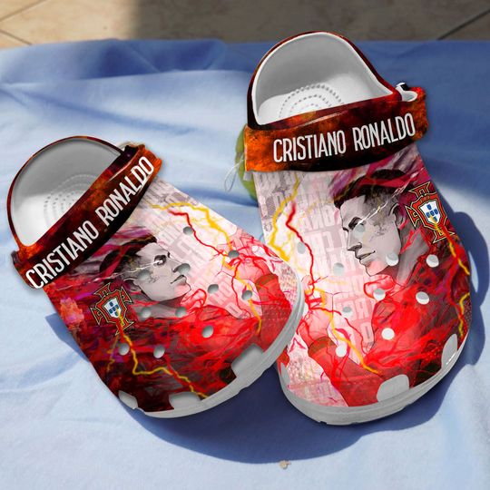 Special Cristiano Ronaldo CR7 Football Star Crocs, Perfect For Football Fans
