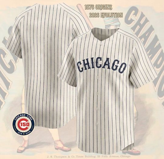 Chicago Cubs Limited Baseball Jersey, Cubs 150th Years Anniversary