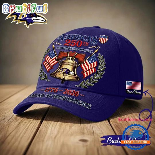 Baltimore Ravens football 1776-2026 Years Of Independence Classic Cap