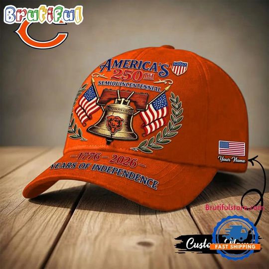Chicago Bears football 1776-2026 Years Of Independence Classic Cap