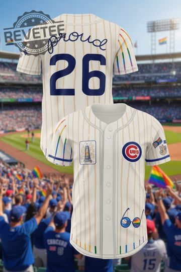Chicago Cubs Pride Rainbow Pylons Boystown Jersey 2026 Baseball Shirt