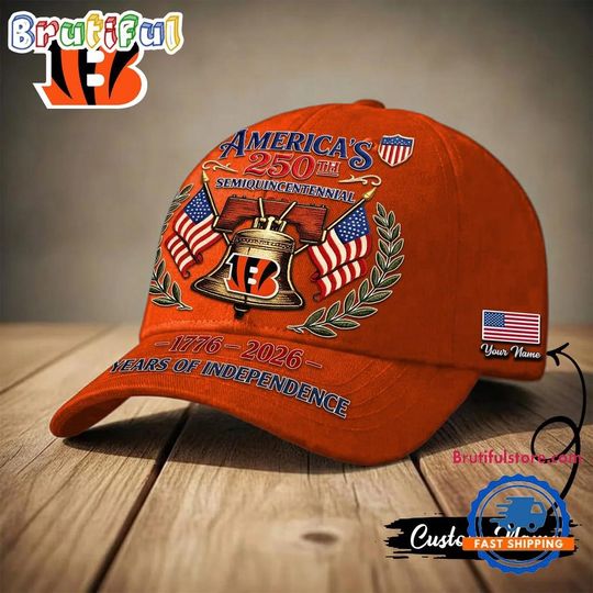 Cincinnati Bengals football 1776-2026 Years Of Independence Classic Cap