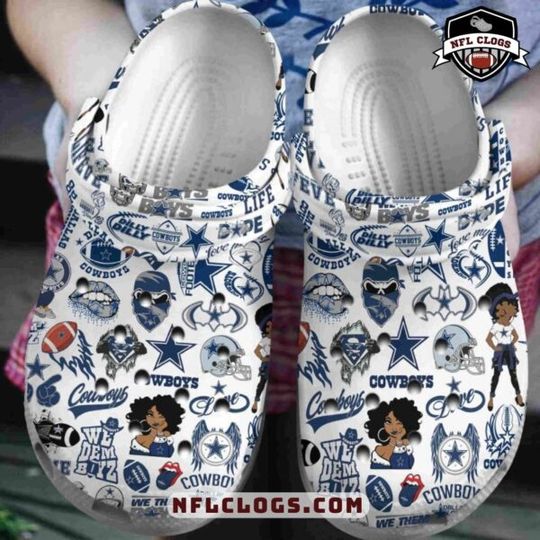 Discover Dallas Football Team Cowboys Clogs, Gift for Fan