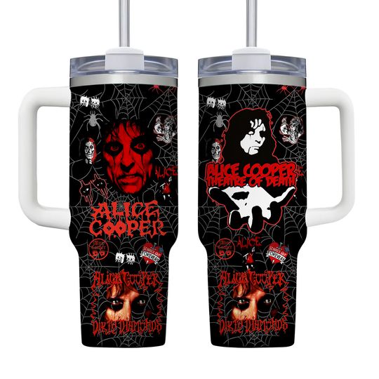 Alice Cooper 40Oz Stanley Tumbler With Handle, Gift For Fans