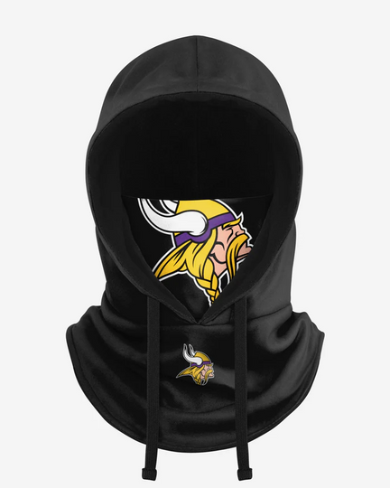 Minnesota Vikings Black Drawstring Hooded Gaiter
