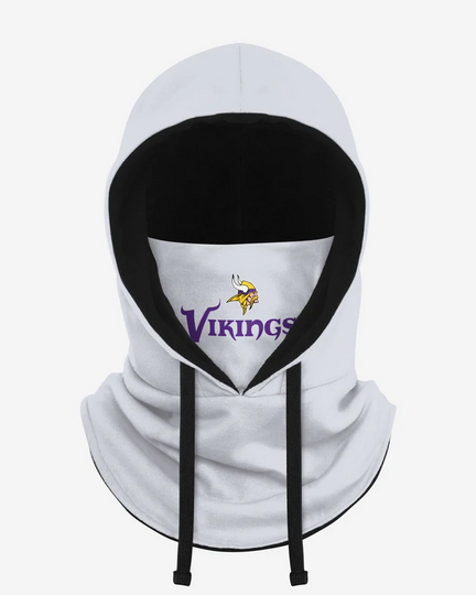 Minnesota Vikings White Drawstring Hooded Gaiter